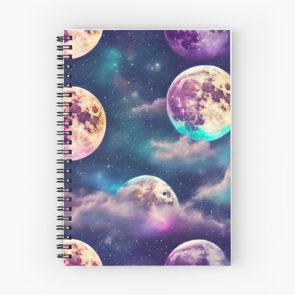 Item preview, Marvelous Colorful Full Moon Pattern  designed and sold by DigiDreamyArt.