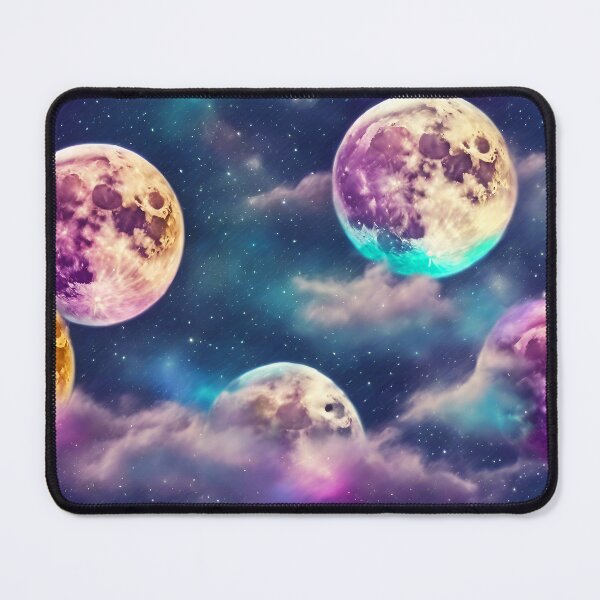 Item preview, Marvelous Colorful Full Moon Pattern  designed and sold by DigiDreamyArt.