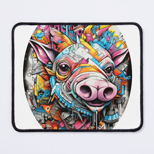 Item preview, Graffiti Inspiration Pig graffiti abstract style color designed and sold by Toms Tee.