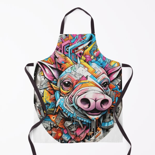 Item preview, Graffiti Inspiration Pig graffiti abstract style color designed and sold by Toms Tee.