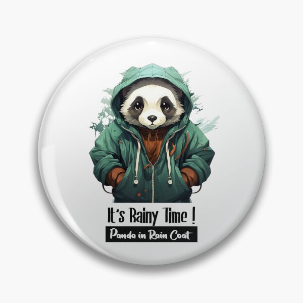 Item preview, Cute Panda In Rain Coat- It's Rainy Time ! designed and sold by Mohammed Sohail Khan.