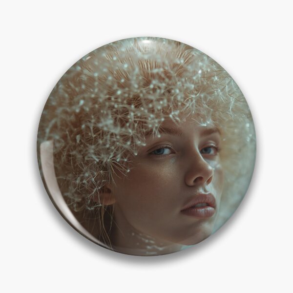 Item preview, White Curly Hair Woman | Elegant Natural Beauty Portrait designed and sold by VUK VESOVIC.