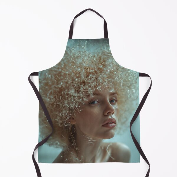 Item preview, White Curly Hair Woman | Elegant Natural Beauty Portrait designed and sold by VUK VESOVIC.