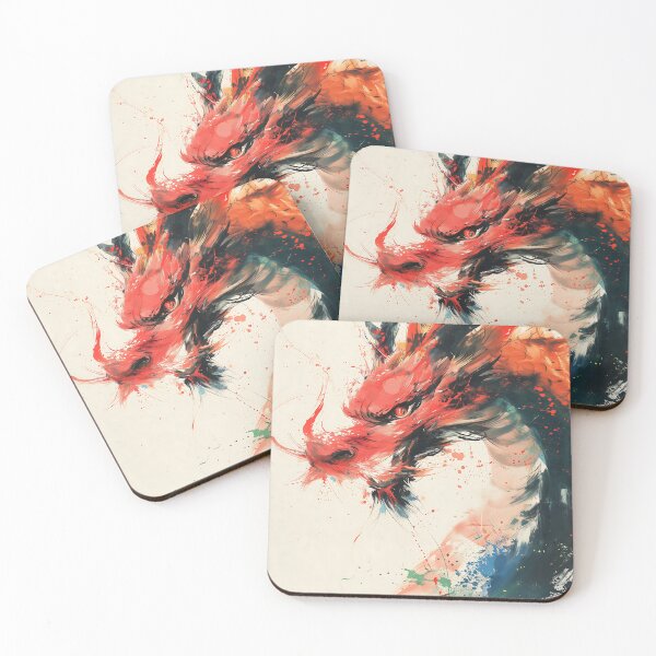 Item preview, Ink-Infused Charm: Delicate Pink Chinese Dragon designed and sold by Cat-Wave-Dream.