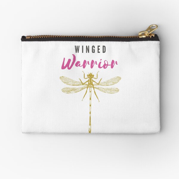 Golden Winged Dragonfly  Zipper Pouch