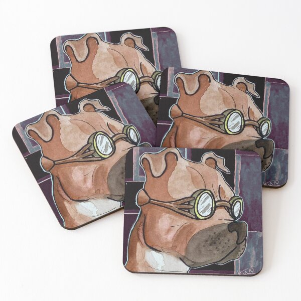 Item preview, Noir Mondrian Bull Dog - Steampunk designed and sold by Katie Atkin.