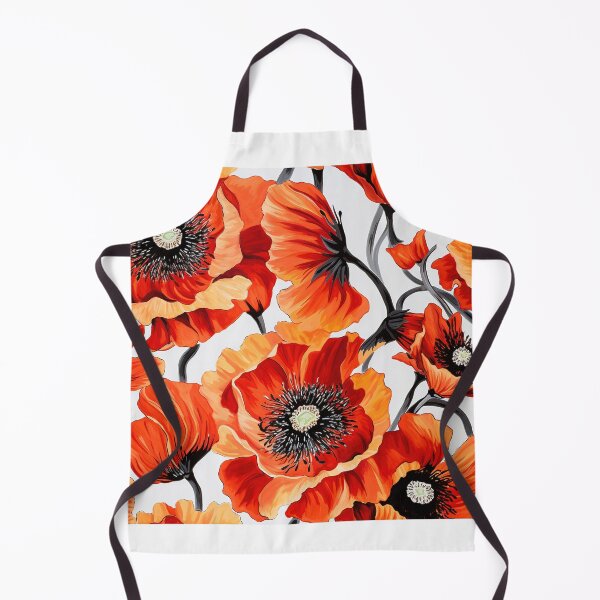 Item preview, Poppy Tile 01: Crimson Whispers in a Field of Silk, Black-Eyed Beauties in Sun-Kissed Tissue Paper. designed and sold by TheBrainArt.