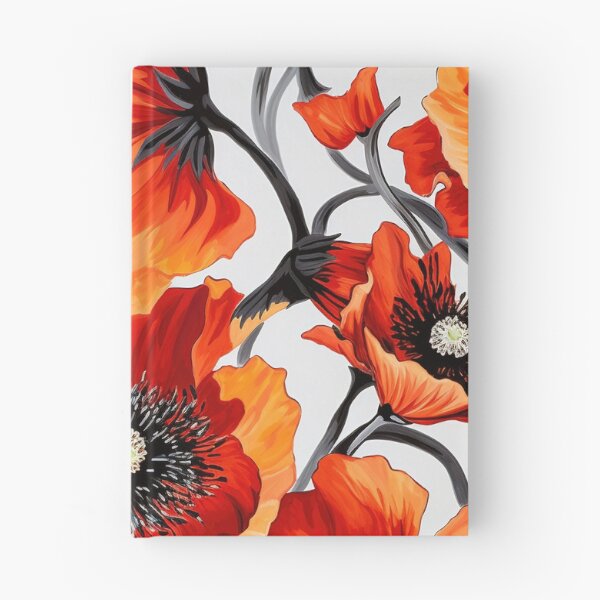 Item preview, Poppy Tile 01: Crimson Whispers in a Field of Silk, Black-Eyed Beauties in Sun-Kissed Tissue Paper. designed and sold by TheBrainArt.