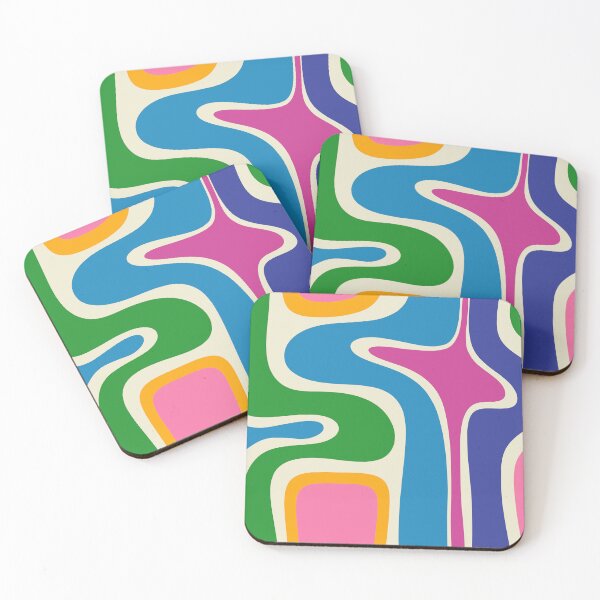 Item preview, Retro Copacetic Colorful Fun Abstract Pattern  designed and sold by kierkegaard.