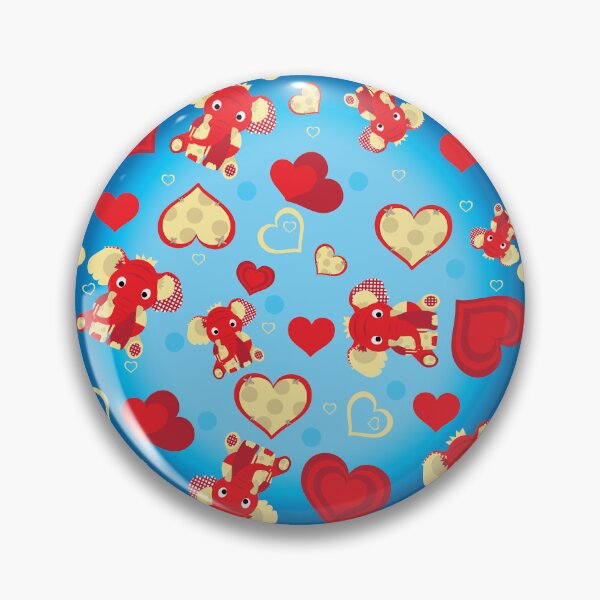 Item preview, Valentines Day elephant pattern designed and sold by smalladventures.