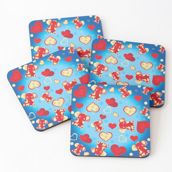 Item preview, Valentines Day elephant pattern designed and sold by smalladventures.
