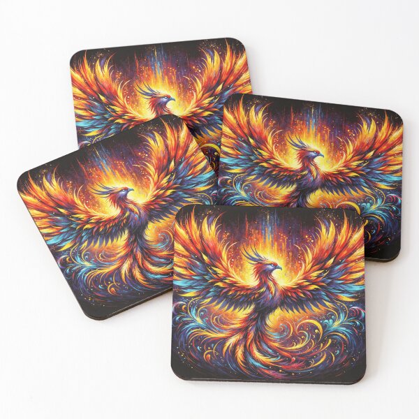 Item preview, Eternal Blaze - Majestic Phoenix Artwork for Vibrant Home Decor designed and sold by machinesdream.