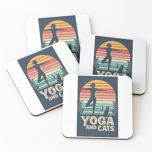 Item preview, yoga and cat v58 designed and sold by FenwickDesign99.