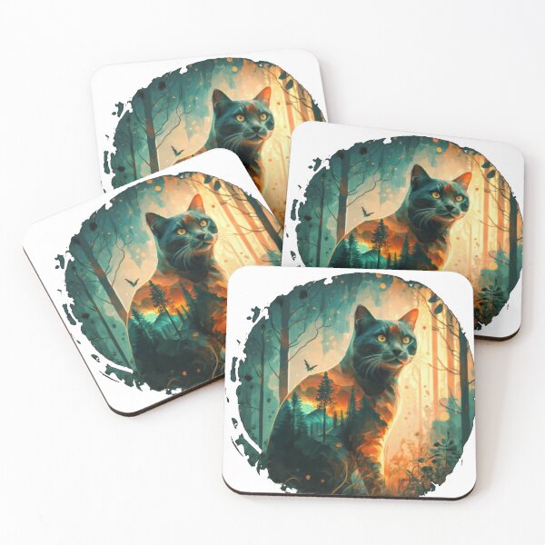 Item preview, Mysterious Black Cat designed and sold by Vandalizm.