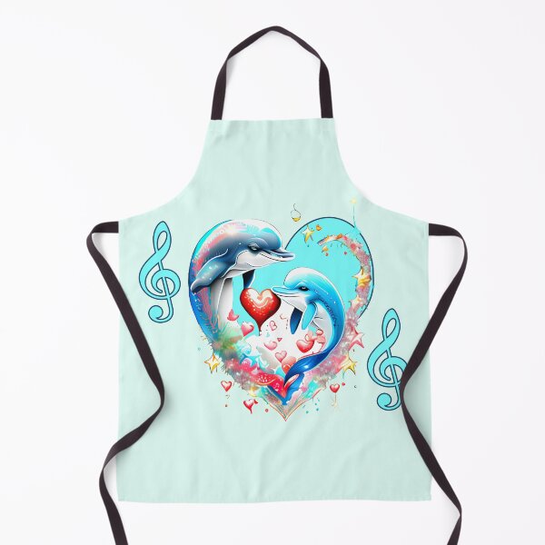 Item preview, Dolphins in a heart designed and sold by Artbellachi.
