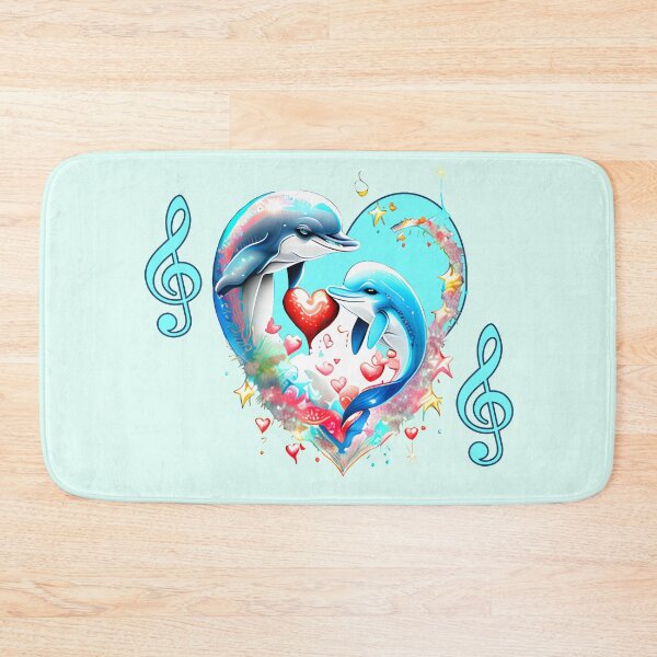 Item preview, Dolphins in a heart designed and sold by Artbellachi.