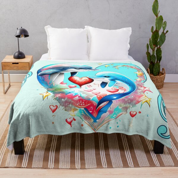 Item preview, Dolphins in a heart designed and sold by Artbellachi.