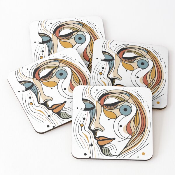Item preview, Abstract faces  designed and sold by glitzstudio.