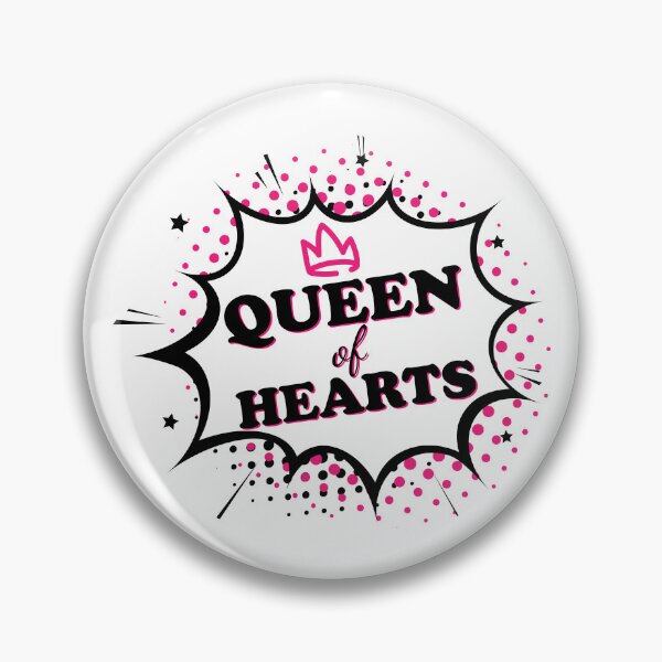 Item preview, Queen of hearts comic speech bubble design.  Speech bubble with phrase Queen of hearts. 	 Valentines Day lettering Celebration poster, card, postcard, invitation, banner. Vector illustration designed and sold by ElenaPost.