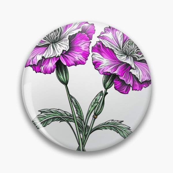 Item preview, Dianthus,  Carnation Flower designed and sold by nicheteees.