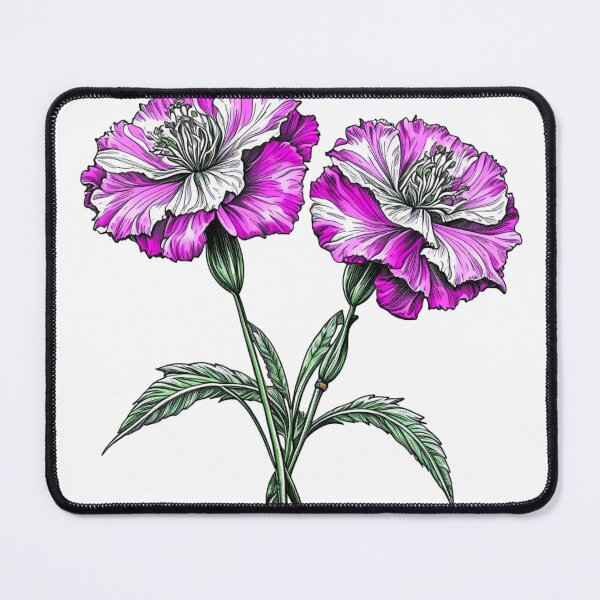 Item preview, Dianthus, Carnation Flower designed and sold by nicheteees.