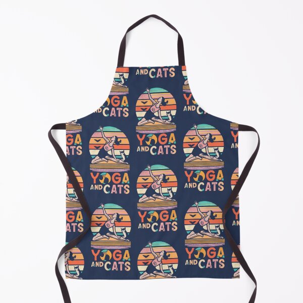 Item preview, vintage retro yoga and cats v60 designed and sold by FenwickDesign99.