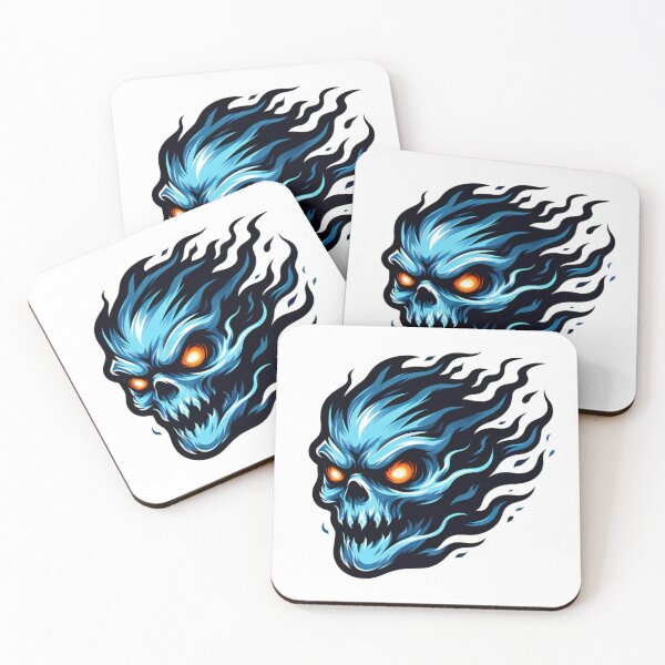 Item preview, Blue Flaming Skull Design designed and sold by EthanRD9.