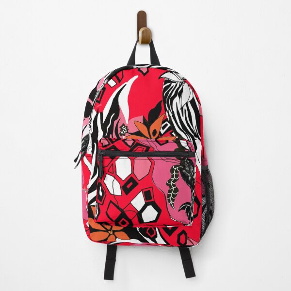Item preview, African Floral - with Zebra in the red designed and sold by KEROMERO.