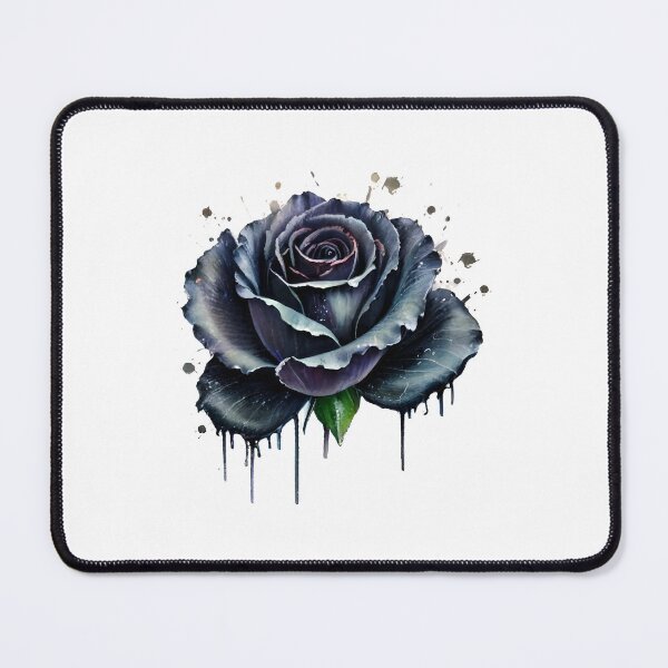 Item preview, Watercolour Black Rose Valentines Romantic Floral Love designed and sold by w1ckerman.