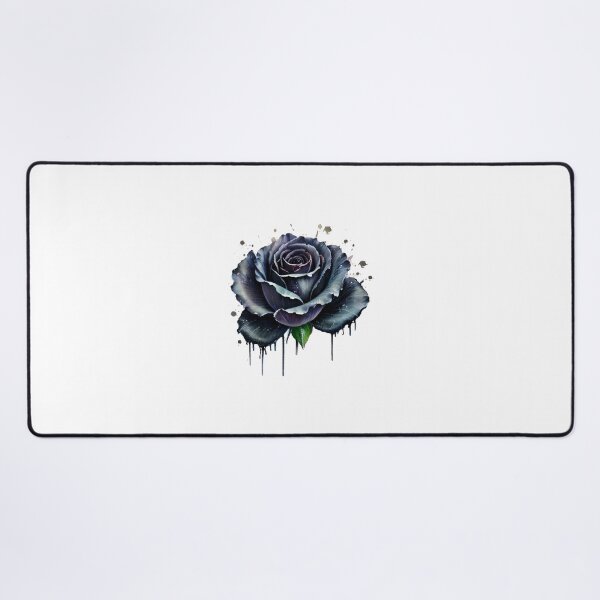 Item preview, Watercolour Black Rose Valentines Romantic Floral Love  designed and sold by w1ckerman.