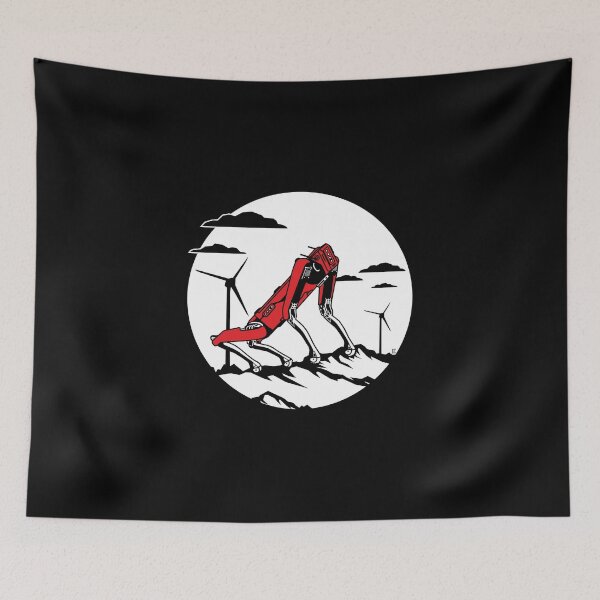 Item preview,  A robot that howls at the moon. (dark background) designed and sold by sarabeevart.