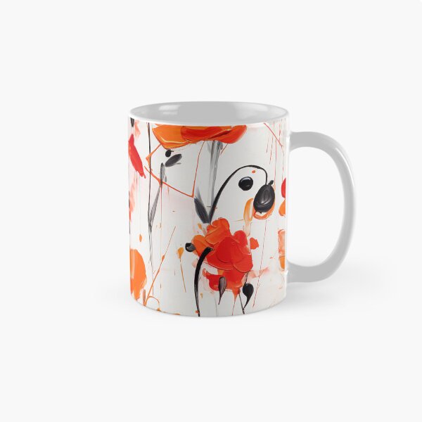 Item preview, Poppy Tile 02: Crimson Whispers in a Field of Silk, Black-Eyed Beauties in Sun-Kissed Tissue Paper. designed and sold by TheBrainArt.