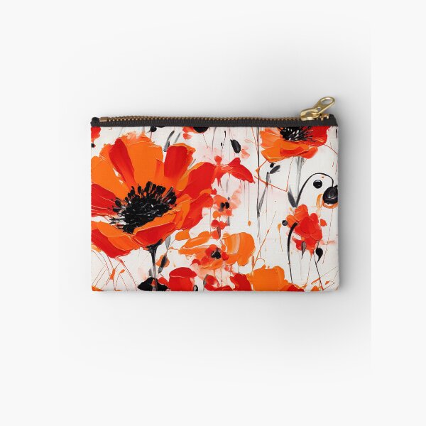 Item preview, Poppy Tile 02: Crimson Whispers in a Field of Silk, Black-Eyed Beauties in Sun-Kissed Tissue Paper. designed and sold by TheBrainArt.