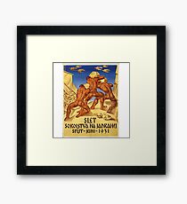 European Political Poster 1931 Framed Print