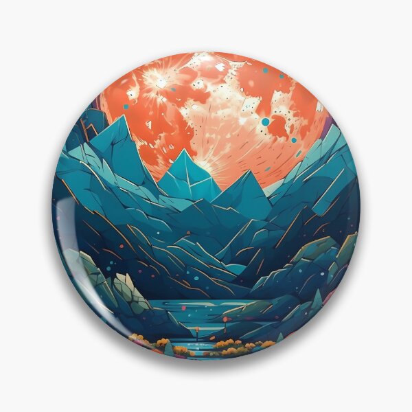 Item preview, Beautiful Alien Landscape on a Print Art of a Distant Planet designed and sold by GiveMeMood.