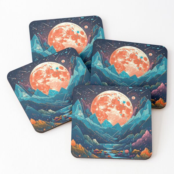 Item preview, Beautiful Alien Landscape on a Print Art of a Distant Planet designed and sold by GiveMeMood.