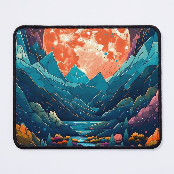 Item preview, Beautiful Alien Landscape on a Print Art of a Distant Planet designed and sold by GiveMeMood.
