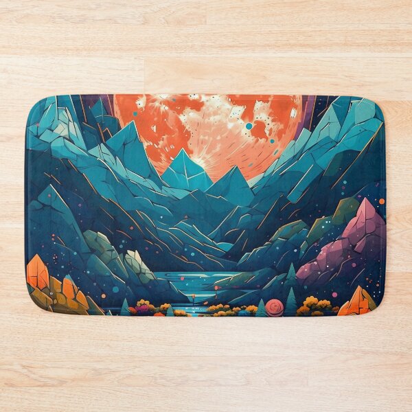 Item preview, Beautiful Alien Landscape on a Print Art of a Distant Planet designed and sold by GiveMeMood.