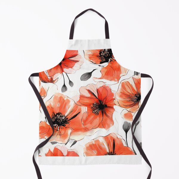 Item preview, Poppy Tile 03: Crimson Whispers in a Field of Silk, Black-Eyed Beauties in Sun-Kissed Tissue Paper. designed and sold by TheBrainArt.