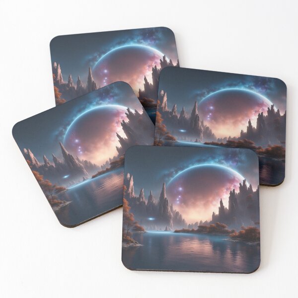 Item preview, lakeside on an alien world designed and sold by MidknightBpaw.