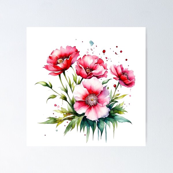 Item preview, Dianthus,  Carnation Flower designed and sold by nicheteees.