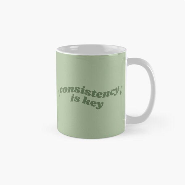 Item preview, Consistency is key - green quote designed and sold by Cre8iveCat.