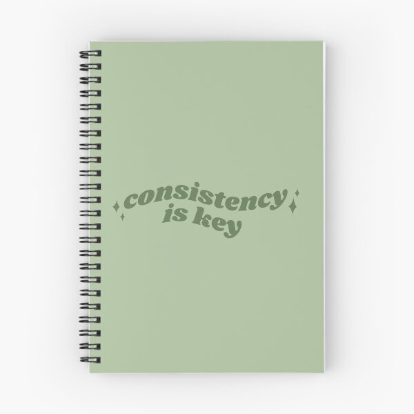 Item preview, Consistency is key - green quote designed and sold by Cre8iveCat.