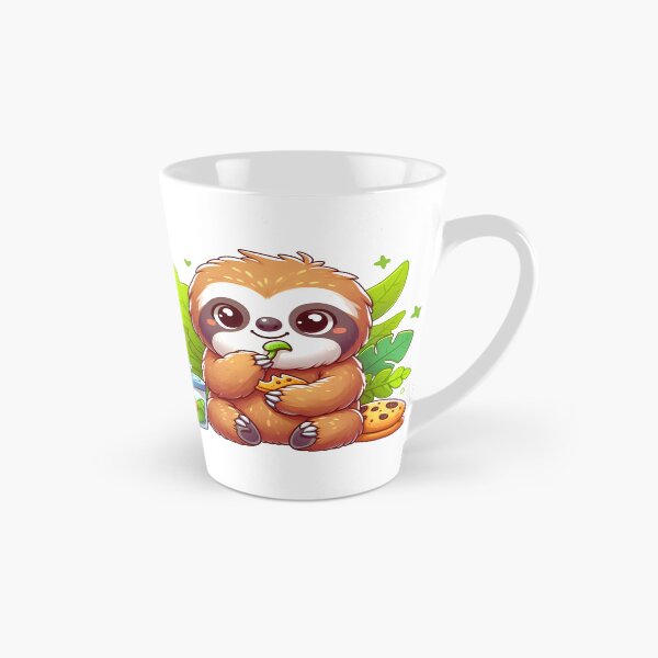 Item preview, Sweet Tooth Sloth: Cuddly Critters Indulging in Yummy Treats designed and sold by JAMESAMORN.