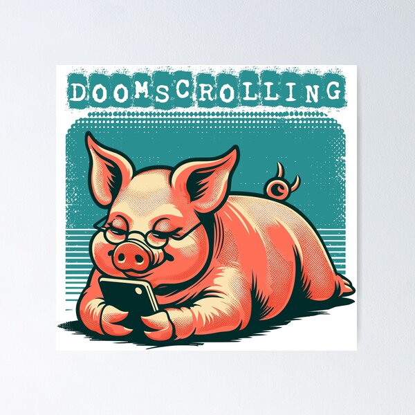 Item preview, Doom scrolling media digital designed and sold by JuroArt.