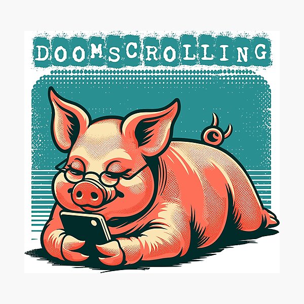 Item preview, Doom scrolling media digital designed and sold by JuroArt.