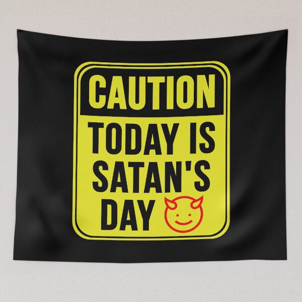 Item preview, Hoy es el día de Satanás designed and sold by MarkMySign.