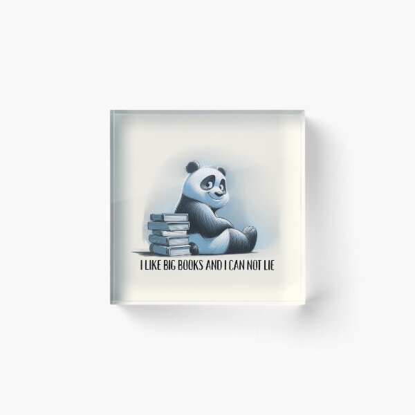 Item preview, Bookish Panda Illustration designed and sold by RuyaFab.