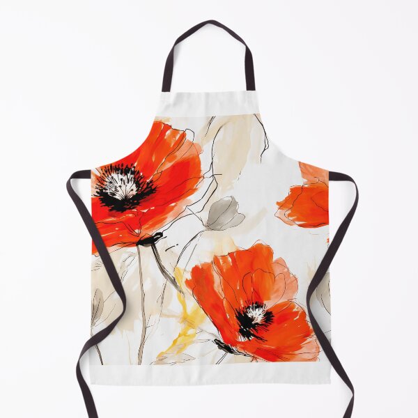 Item preview, Poppy Tile 05: Crimson Whispers in a Field of Silk, Black-Eyed Beauties in Sun-Kissed Tissue Paper. designed and sold by TheBrainArt.