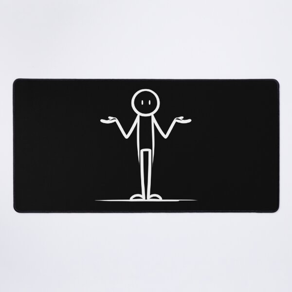 Item preview, Mister Shrugs - white line designed and sold by FossilizedPixel.